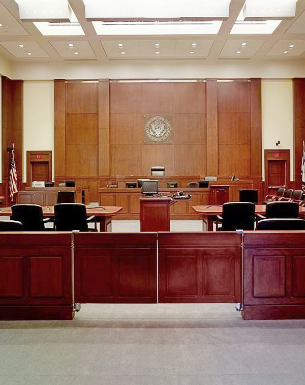 image of courtroom in West Virginia